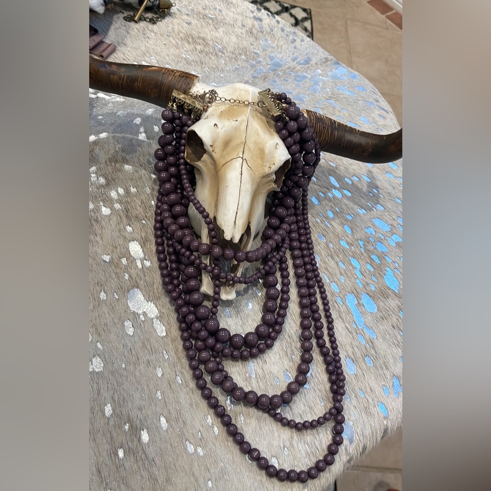 Layered bead necklace